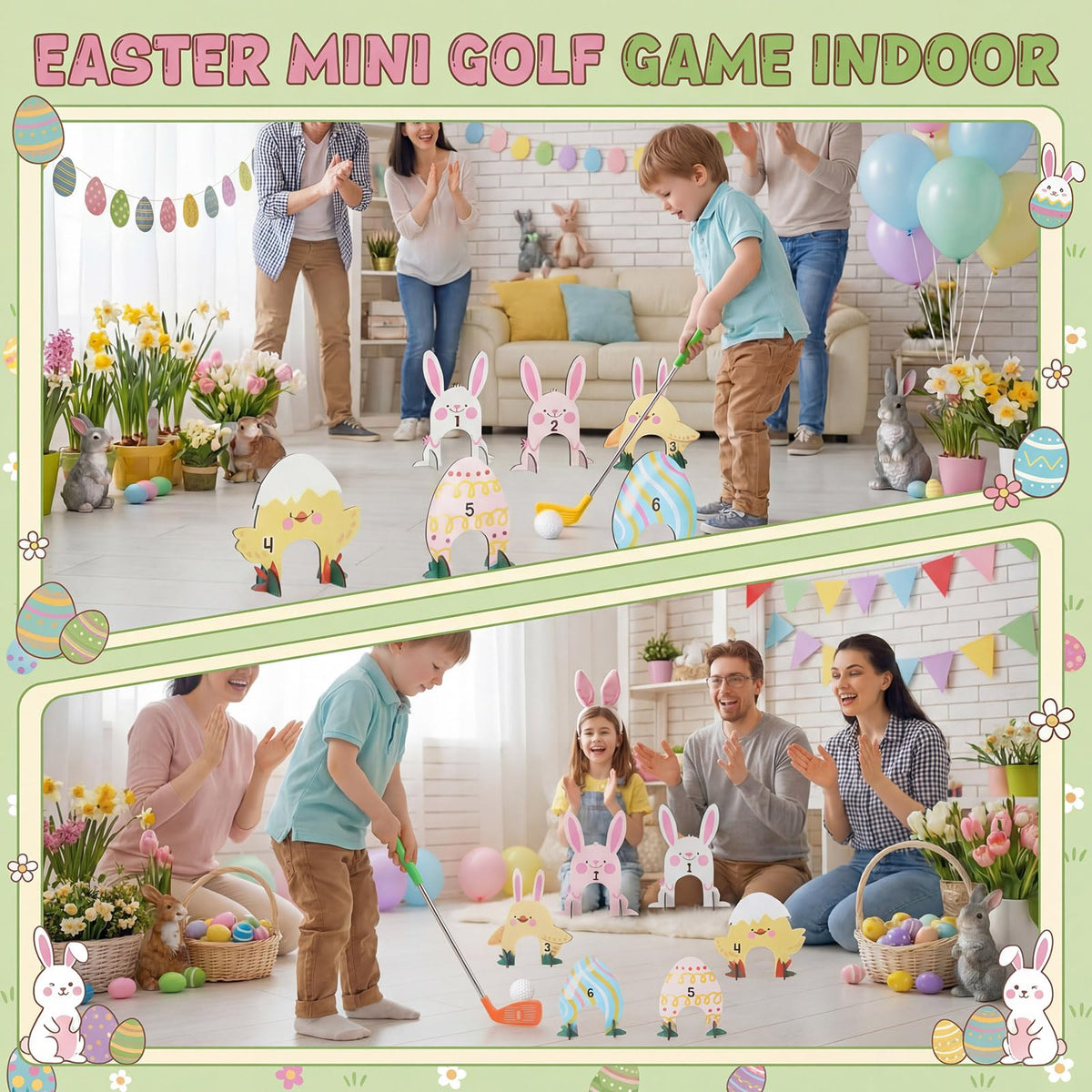 Silipull Easter mini golf balls designed for durable, repeated rounds.