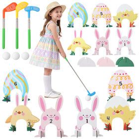 Silipull Easter mini golf bunny hole for indoor family fun.