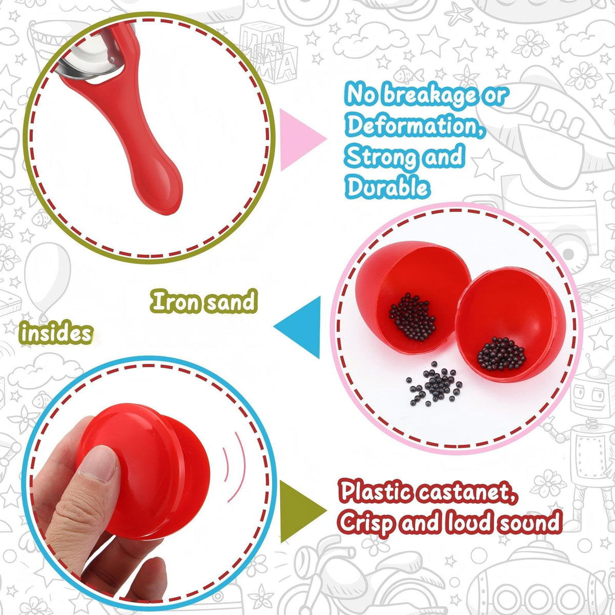 Silipull egg shakers invite joyful shakes for early rhythm exploration