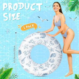 Silipull giant swim ring 120 cm diameter for comfortable adult floats