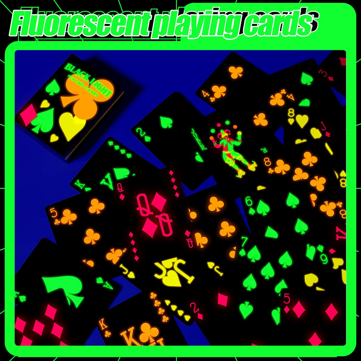 Silipull glow-in-the-dark card surface with glossy finish for smooth play