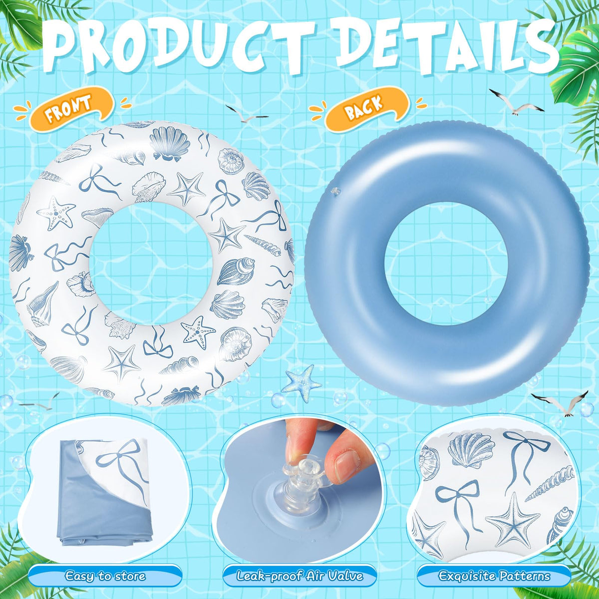 Silipull inflated pool ring on water showcasing bold coastal style