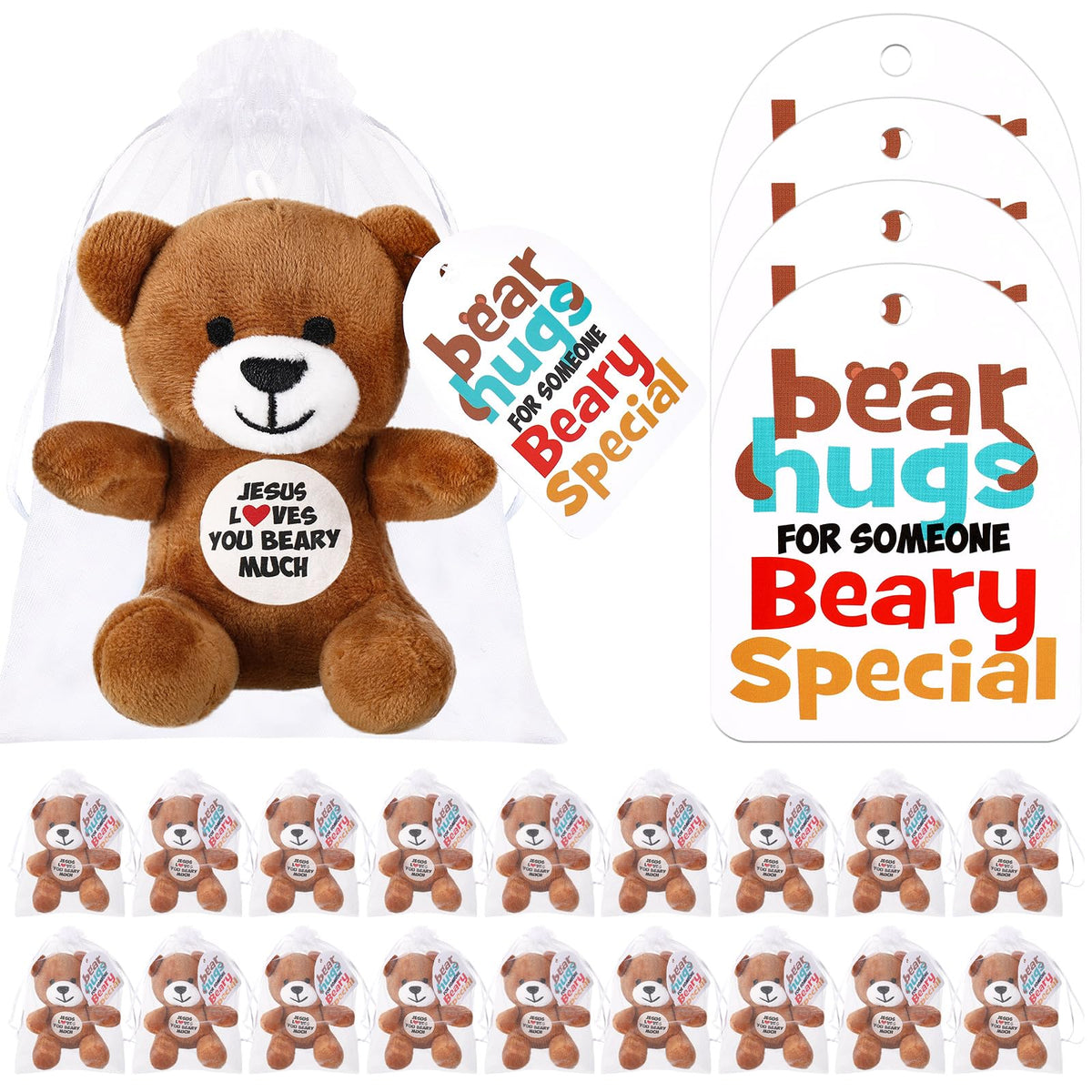Silipull Jesus Loves You Beary Much bears pack, ready for gifting and celebration