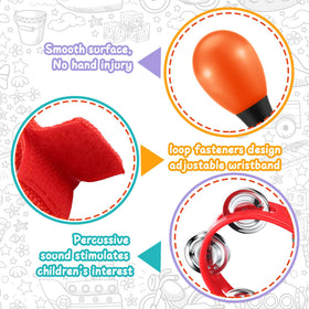 Silipull maracas encourage movement and cooperative music sessions