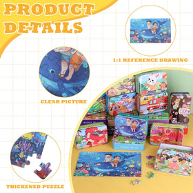 Silipull mermaid puzzle: 60 pieces to boost hand-eye coordination during family time.