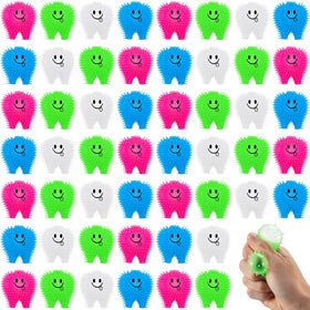 Silipull mini tooth toy puffer in pink for fidgeting and stress relief.