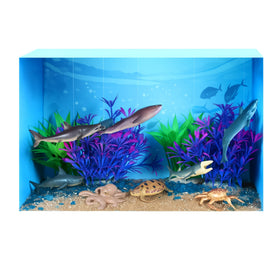 Silipull shark figure from the ocean diorama kit for imaginative play