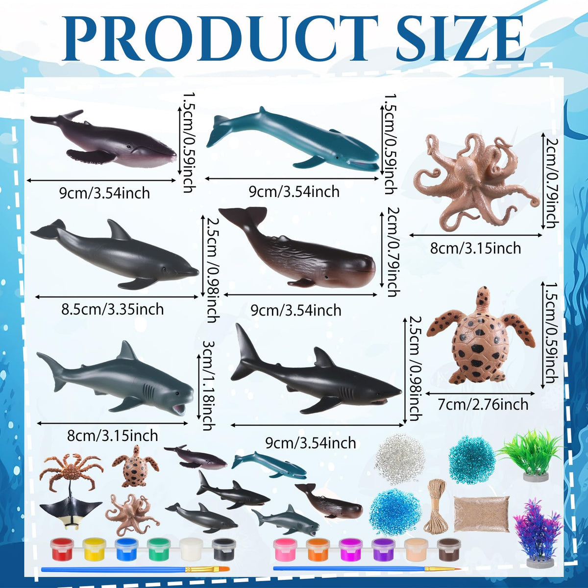 Silipull whale figure adds lifelike charm to home diorama projects