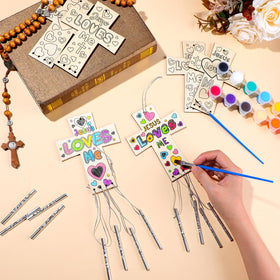 Silipull paint brushes and paints set for kid-friendly decorating.