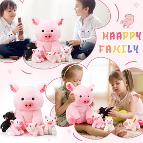Silipull plush pigs are washable and soft for hugs.