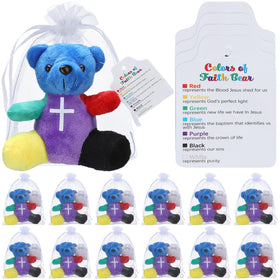 Silipull rainbow faith bear in red shows faith-focused gift for celebrations