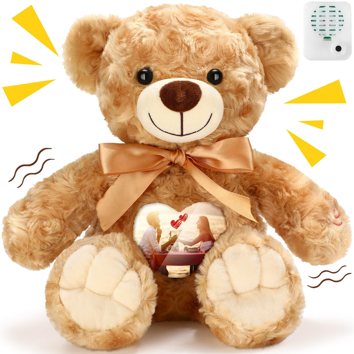 Silipull Remembrance Bear in rose velvet offers a cozy hug and comforting presence.