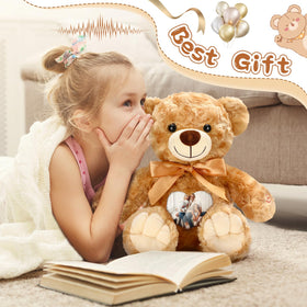 Silipull Remembrance Bear beside a photo frame hints lasting memories.
