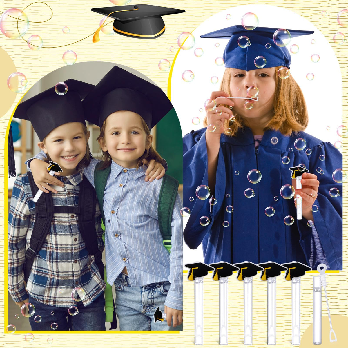 Silipull road sign bubble wand enhances party décor and playtime.