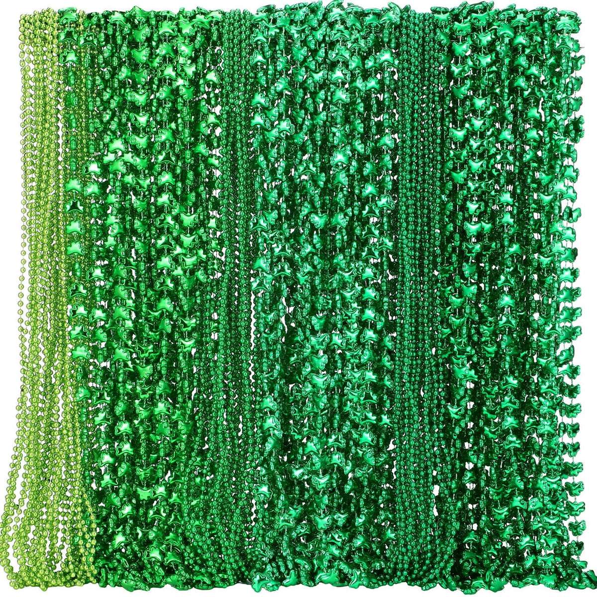 Silipull shamrock necklace set for St. Patrick's Day parties adds festive green style.
