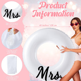 Silipull wedding-theme pool floats create chic backdrop for romantic summer celebrations.