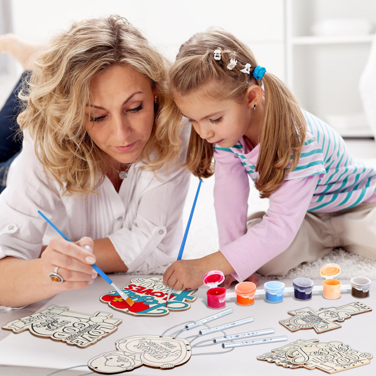 Silipull wind chime kit paints and brushes for vibrant finishes