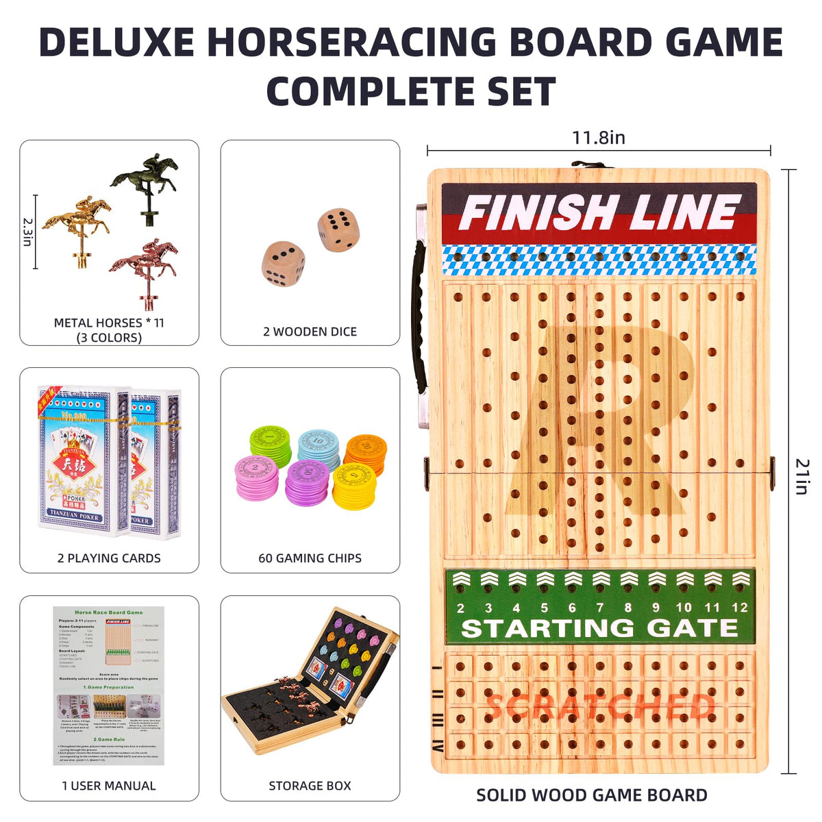 Silkchio metal horses glide on a durable finish for lively rounds.