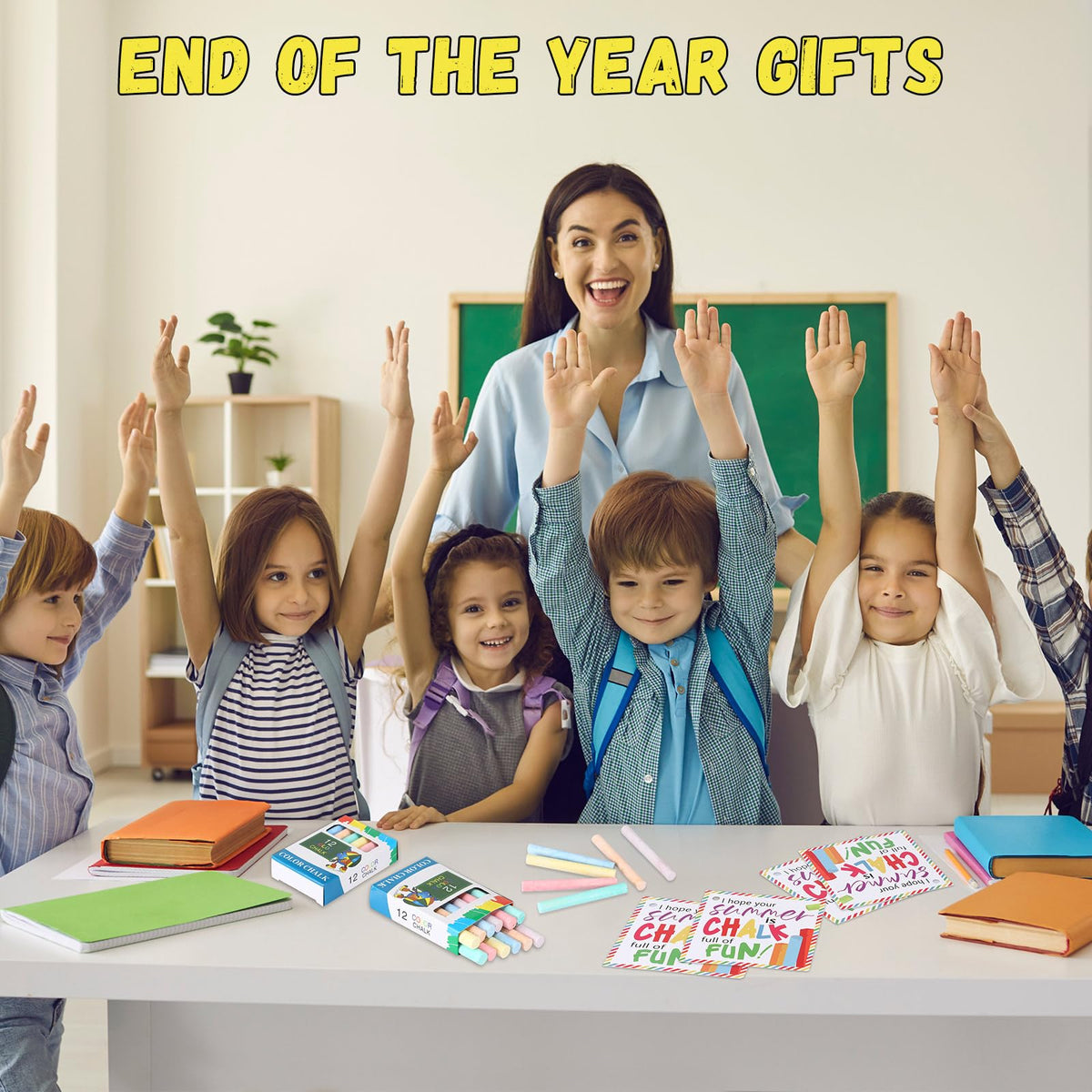 Silkfly end-of-year gift packaging featuring chalk and sentiment cards.