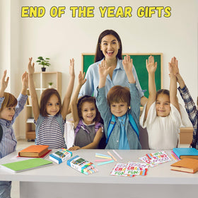 Silkfly end-of-year gift packaging featuring chalk and sentiment cards.