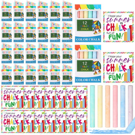 Silkfly 24-set sidewalk chalk box with a wide color range for outdoor art.