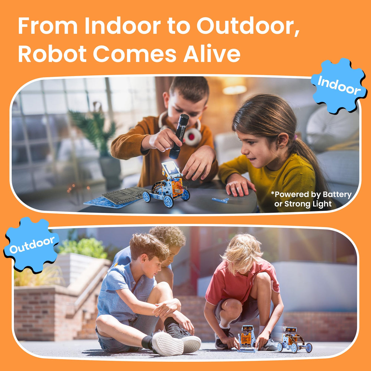 Sillbird battery-powered robot for indoor use with quiet, screen-free exploration.