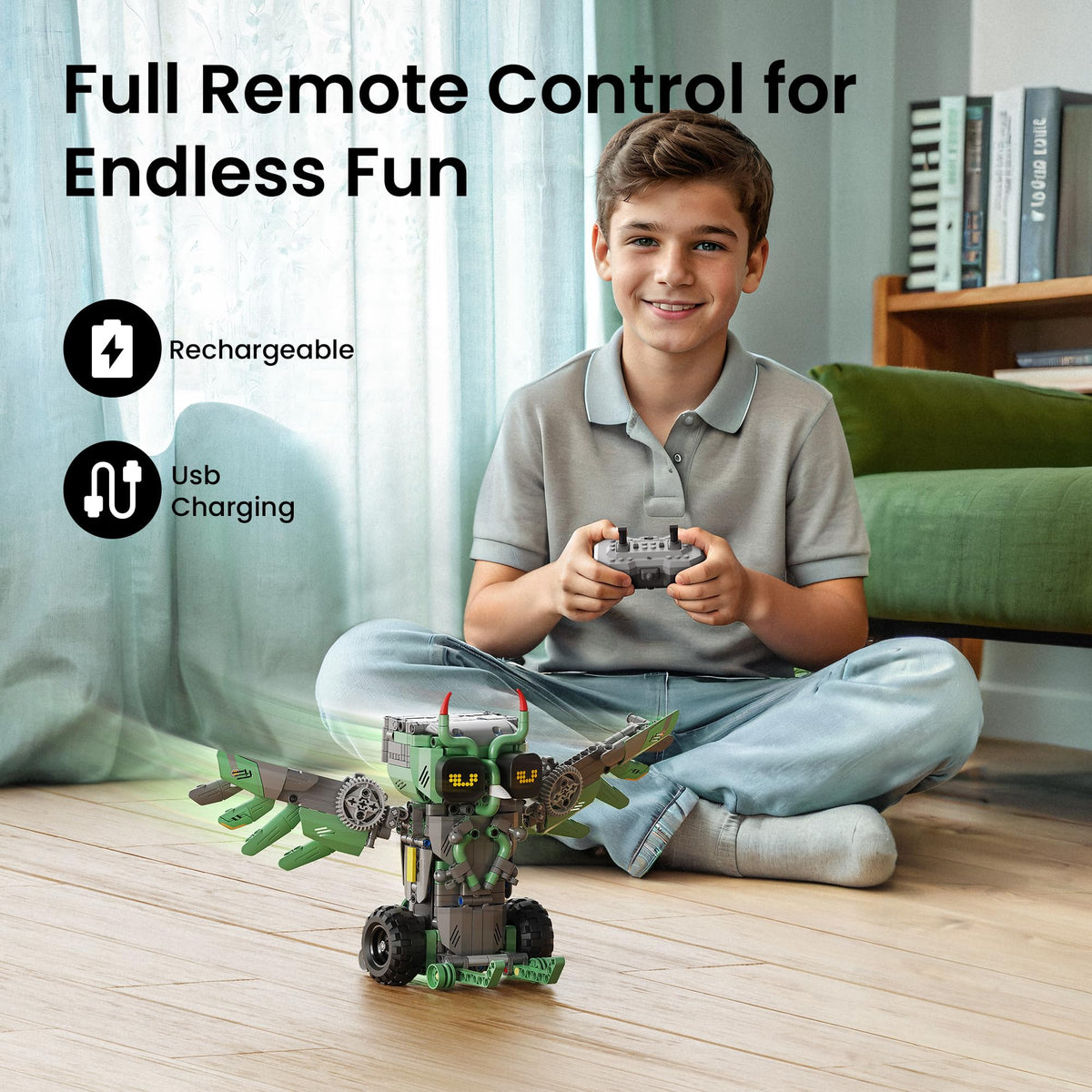 Sillbird LED eyes expression change adds interactive facial cues during play