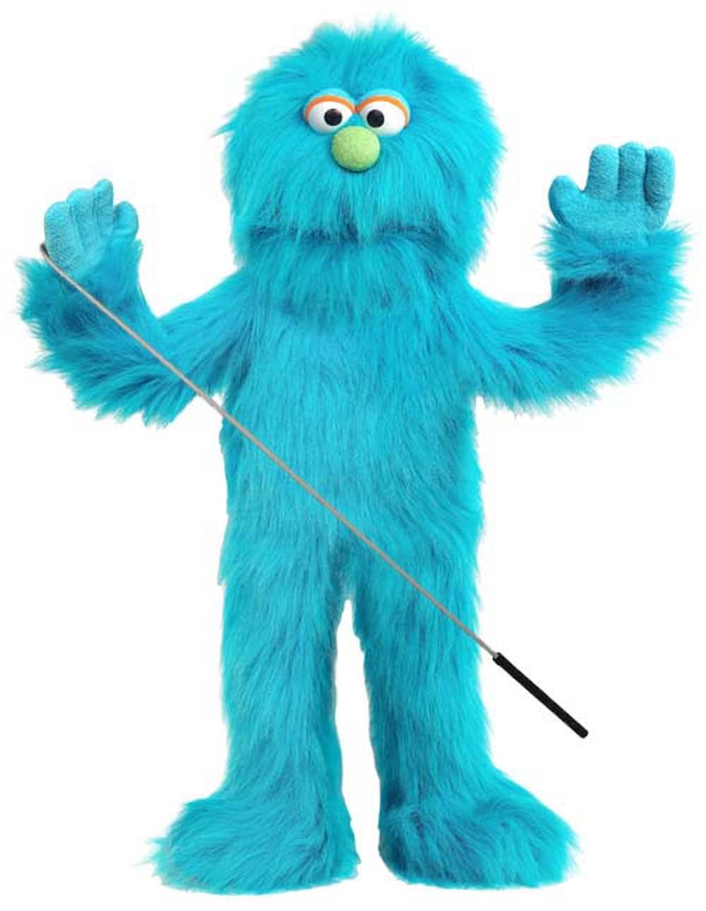 Silly Puppets blue monster full-body puppet ideal for ventriloquism performances