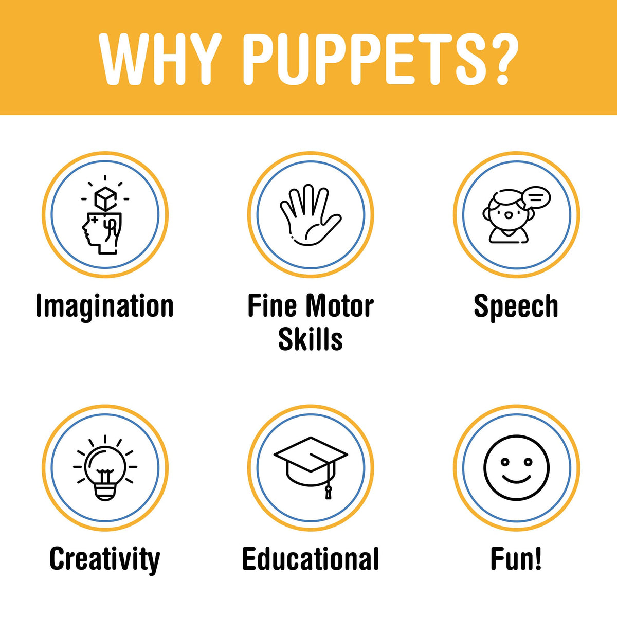 Silly Puppets Green Monster hands operate through bottom opening for expressive play