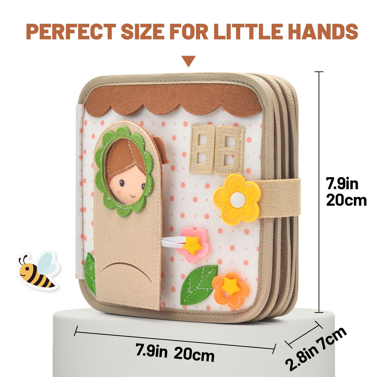 Silouka Busy Book soft felt textures for safe play