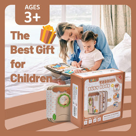 Silouka Montessori Busy Book travel handle for on the go