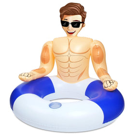 Silph PLC pool float with cup holder keeps drinks close during pool time.