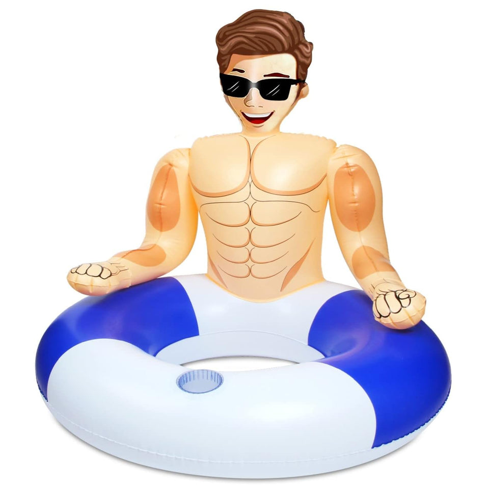 Silph PLC pool float with cup holder keeps drinks close during pool time.