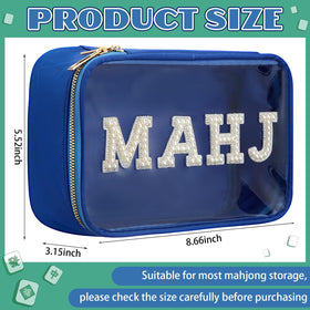SilTriangle clear Mahjong case displays tiles for quick visual access
