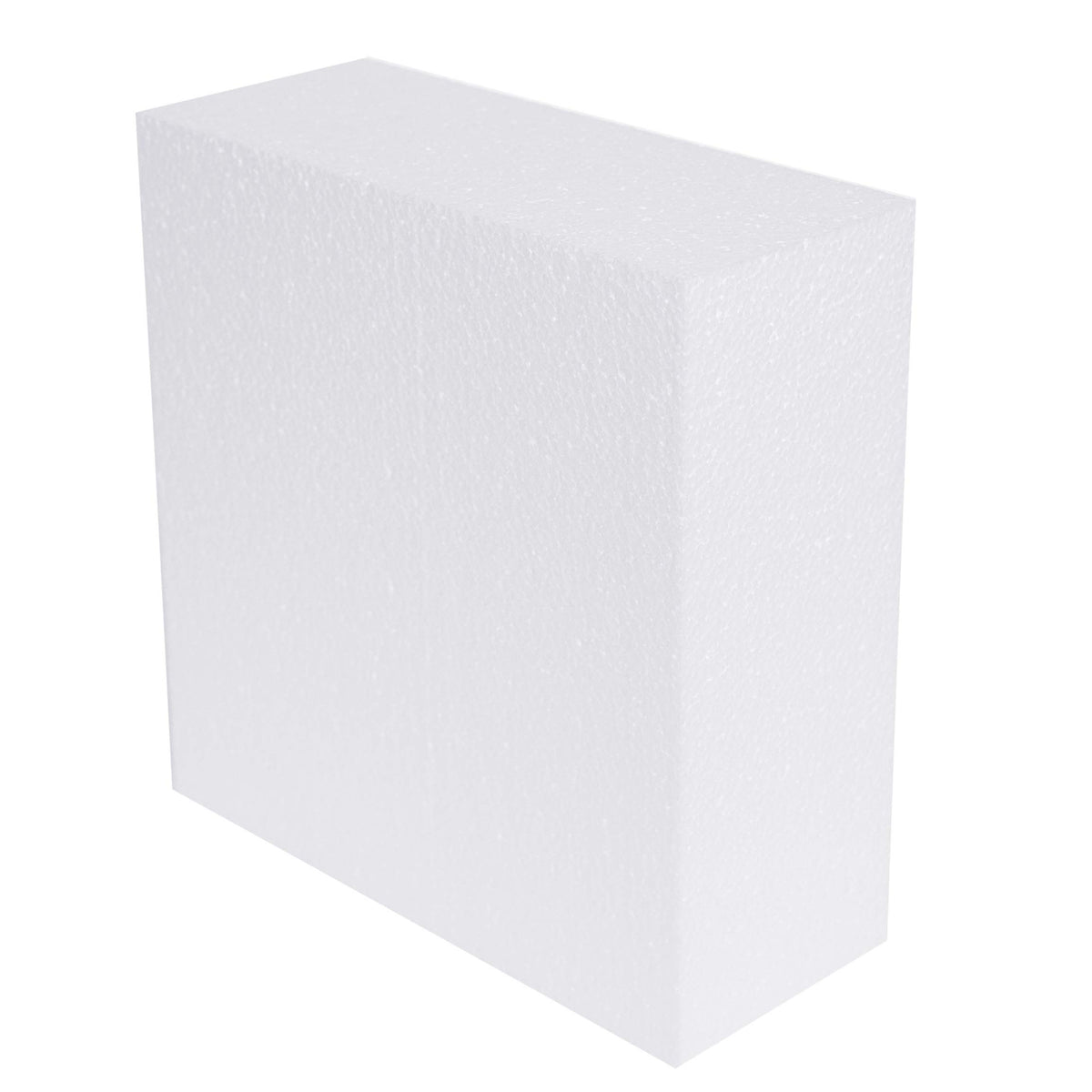 Silverlake foam block 10x10x4 front view for precise modeling.
