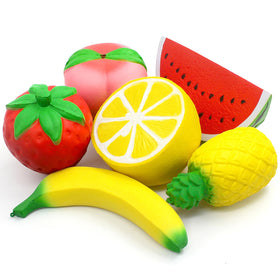 SILVIA Lemon slow-rise squishy in bright yellow for stress relief and playful focus.