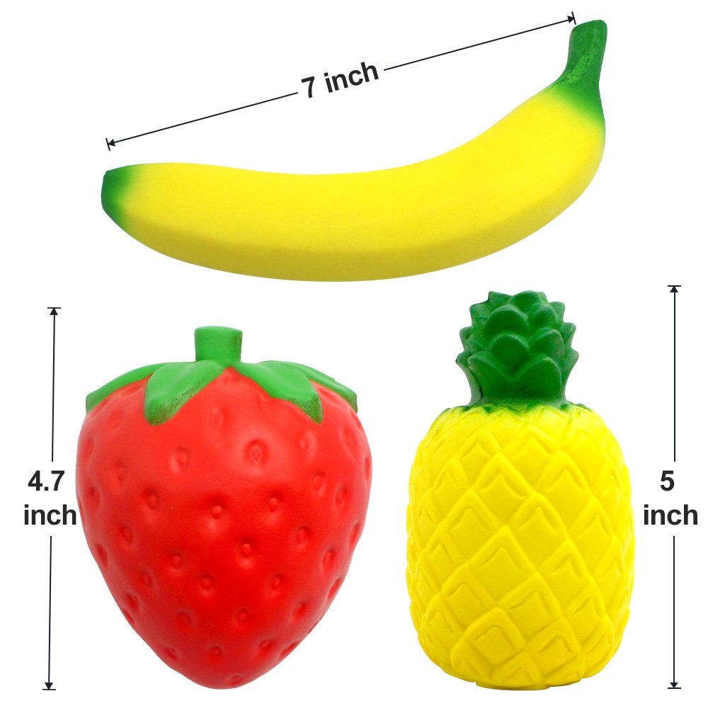 SILVIA Strawberry squishy, vivid color ideal for gifting and decor accent.