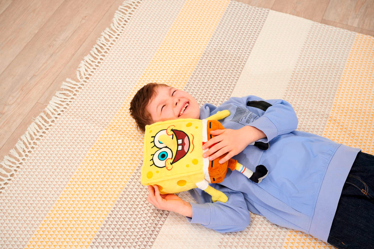 Durable stitching on Simba SpongeBob plush supports daily adventures.