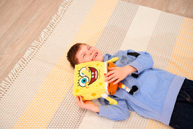 Durable stitching on Simba SpongeBob plush supports daily adventures.