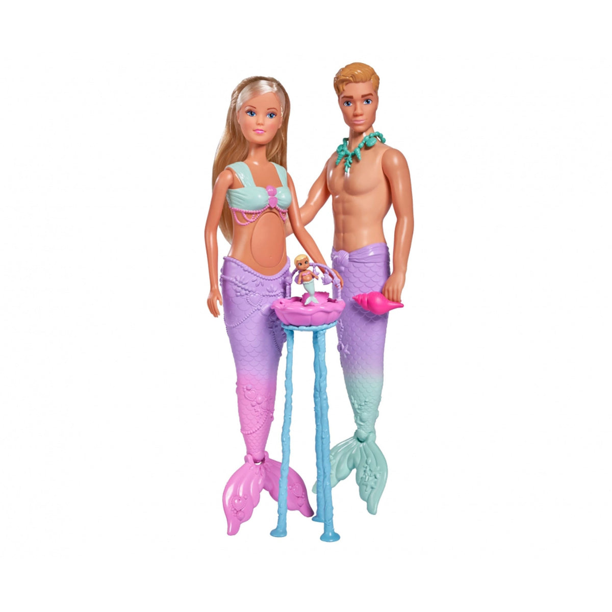 Simba Steffi Love pregnant mermaid with removable baby for storytelling.