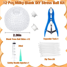 Simgoing kit lids secure durable, reusable stress balls and consistent feel