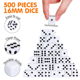 Simgoing 6-sided 16mm dice ready for classroom math and family game night.