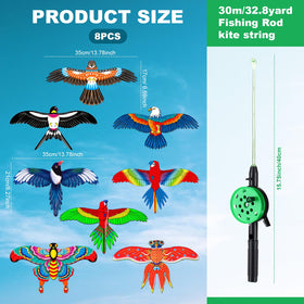 Simgoing magpie kite adds color and quick lift for parks.