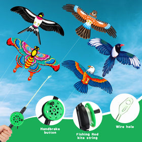 Simgoing swallow kite provides stable flight for kids and parents.