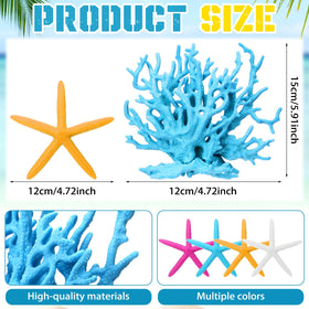 Simgoing coral reef decor, lightweight and durable, ideal for reusable ocean-themed events.