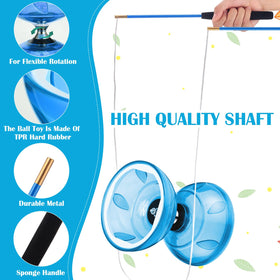 Simgoing 10-meter diabolo rope enables versatile tricks and smooth string work.