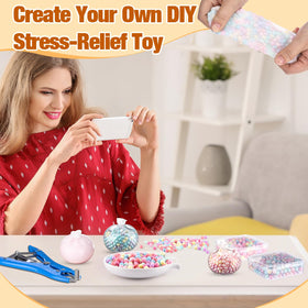 Simgoing complete set for DIY stress ball creation and sensory play.
