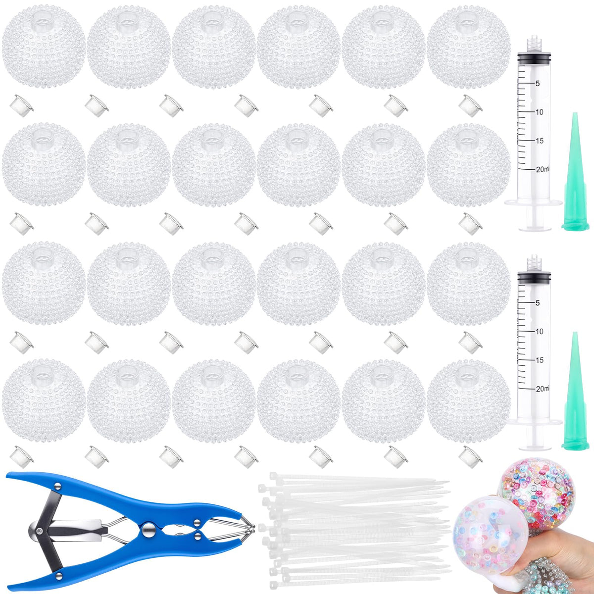 Simgoing DIY stress ball skins laid out for easy customization