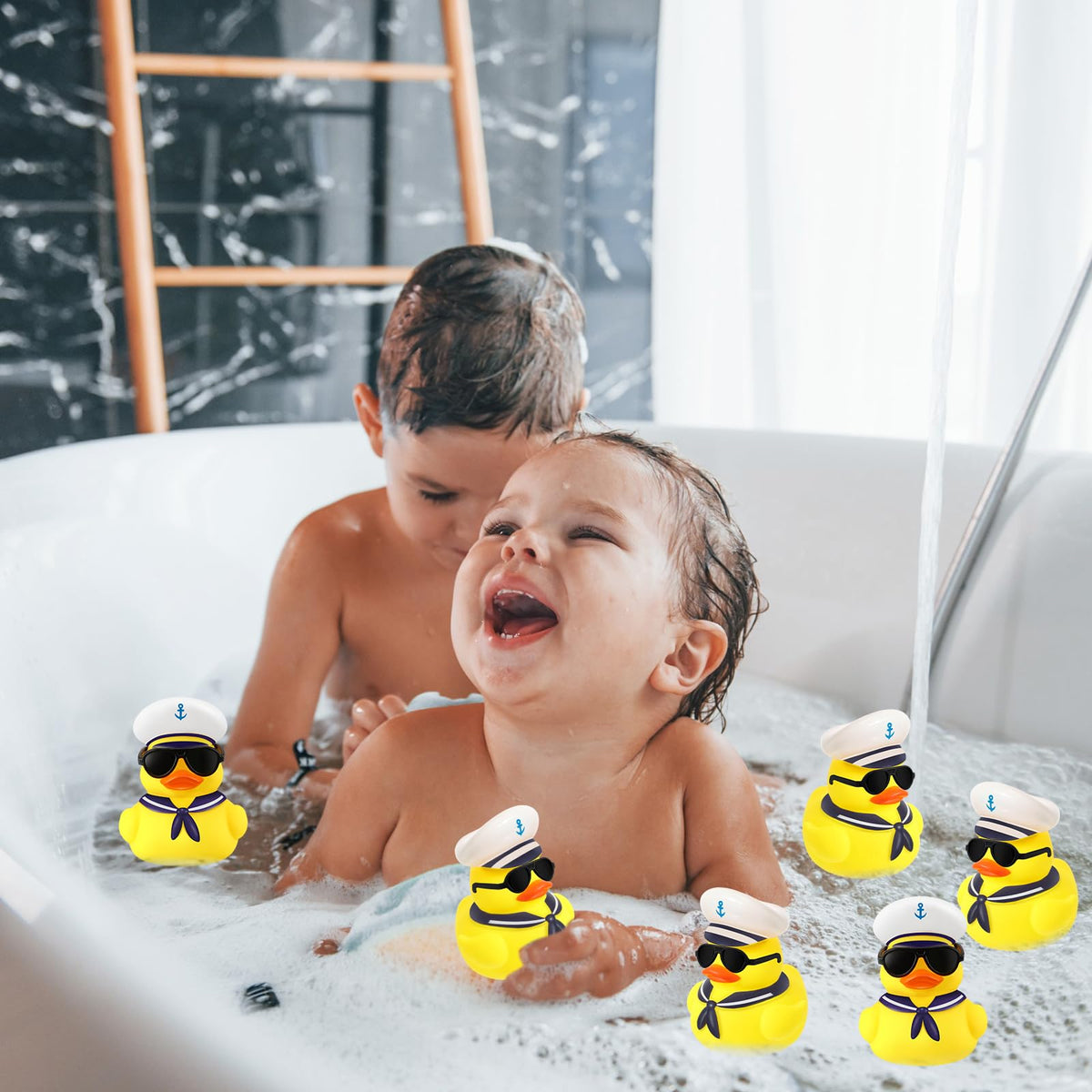 Simgoing compact ducks and sunglasses store easily in small spaces.