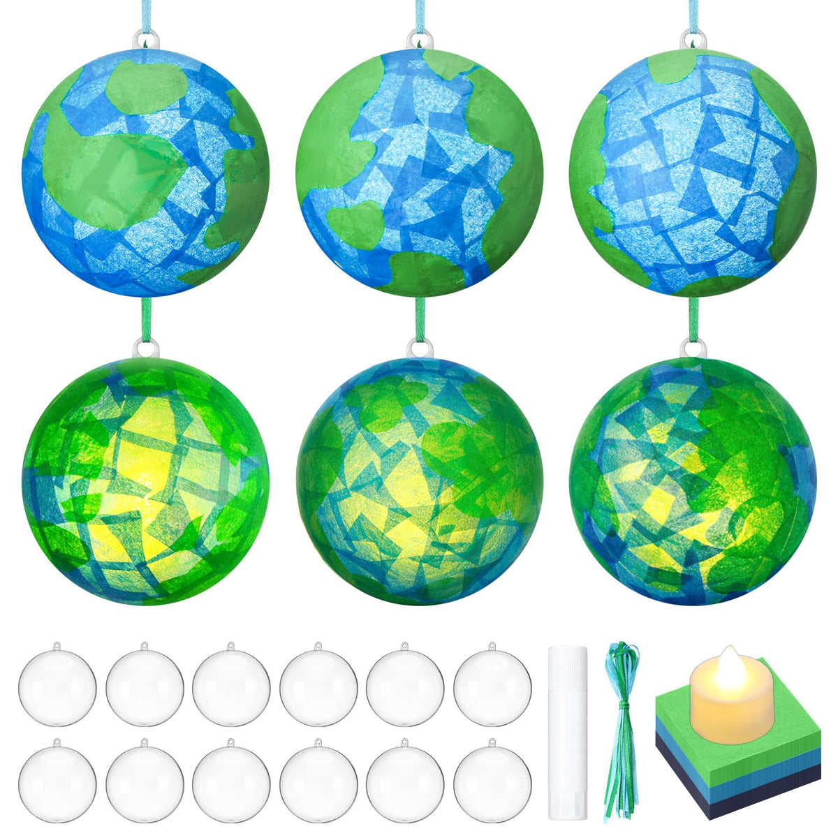 Simgoing Earth Day lantern ball with LED light for safe indoor decoration.